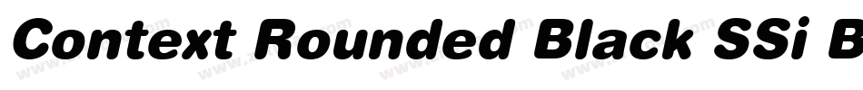 Context Rounded Black SSi Black字体转换